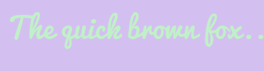 Image with Font Color C0F0C8 and Background Color D4C0F0